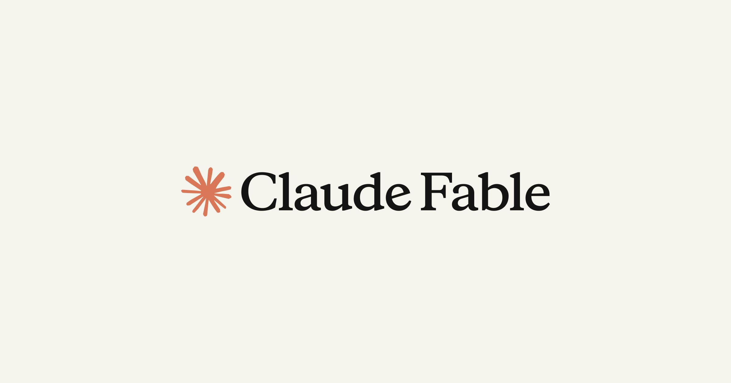 Official Claude Fable identity. This image belongs to the existing model family and does not announce Fable 5.5.